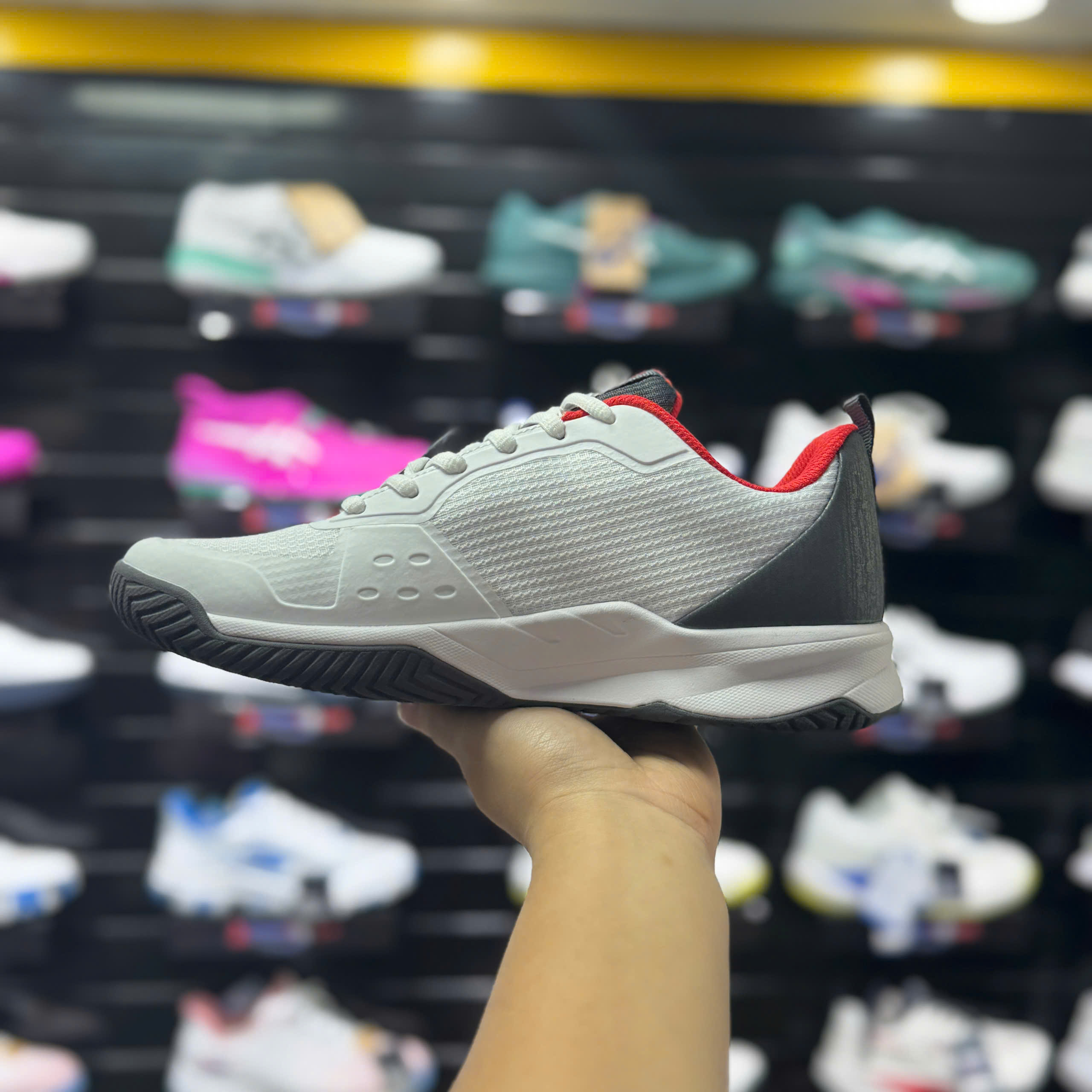 Giày Pickleball/Tennis LOTTO MIRAGE 700 LOTTE260103W Trắng Xám