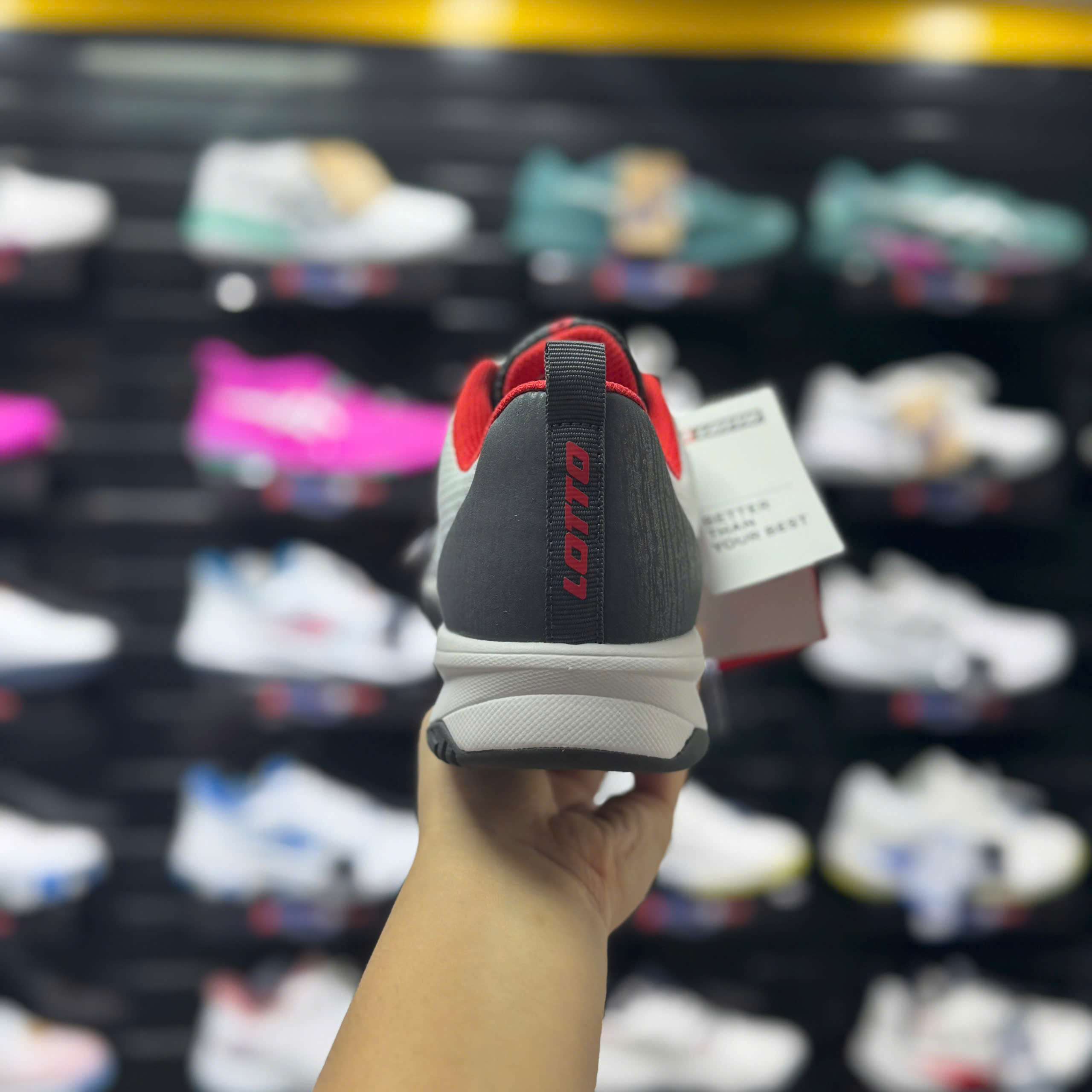 Giày Pickleball/Tennis LOTTO MIRAGE 700 LOTTE260103W Trắng Xám