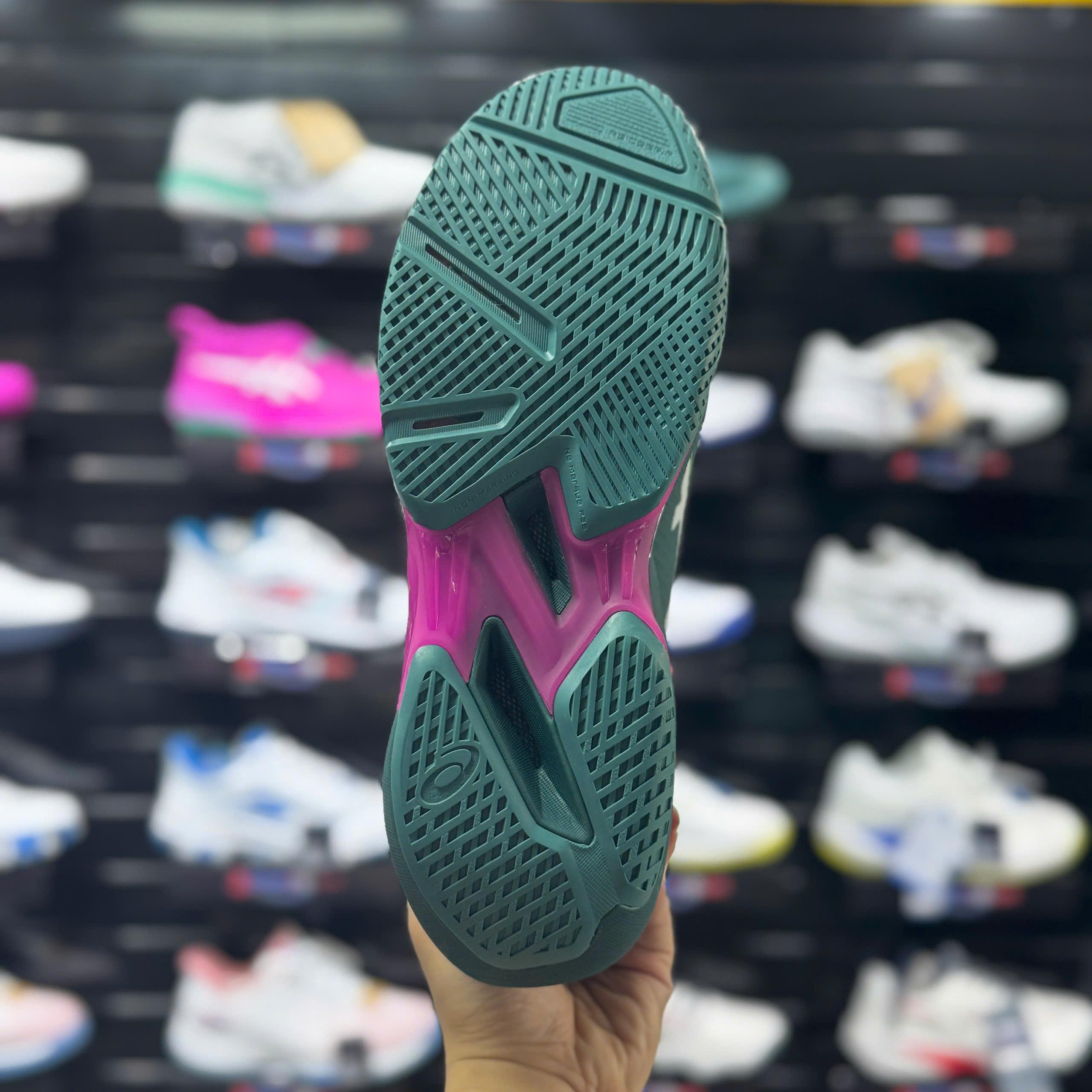 Giày Pickleball/Tennis Asics SOLUTION SPEED FF 4 Xanh Rêu 1041A532-300