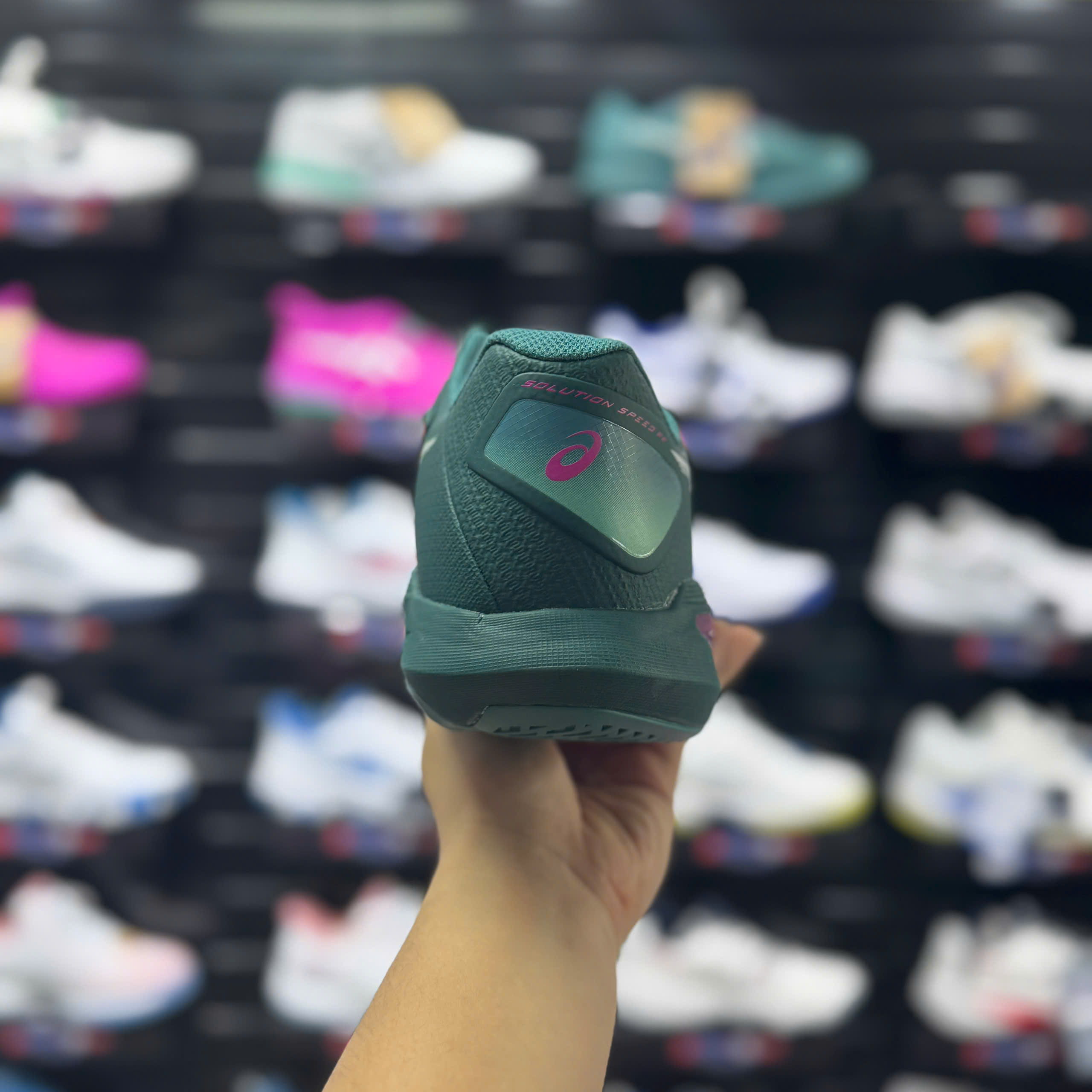 Giày Pickleball/Tennis Asics SOLUTION SPEED FF 4 Xanh Rêu 1041A532-300