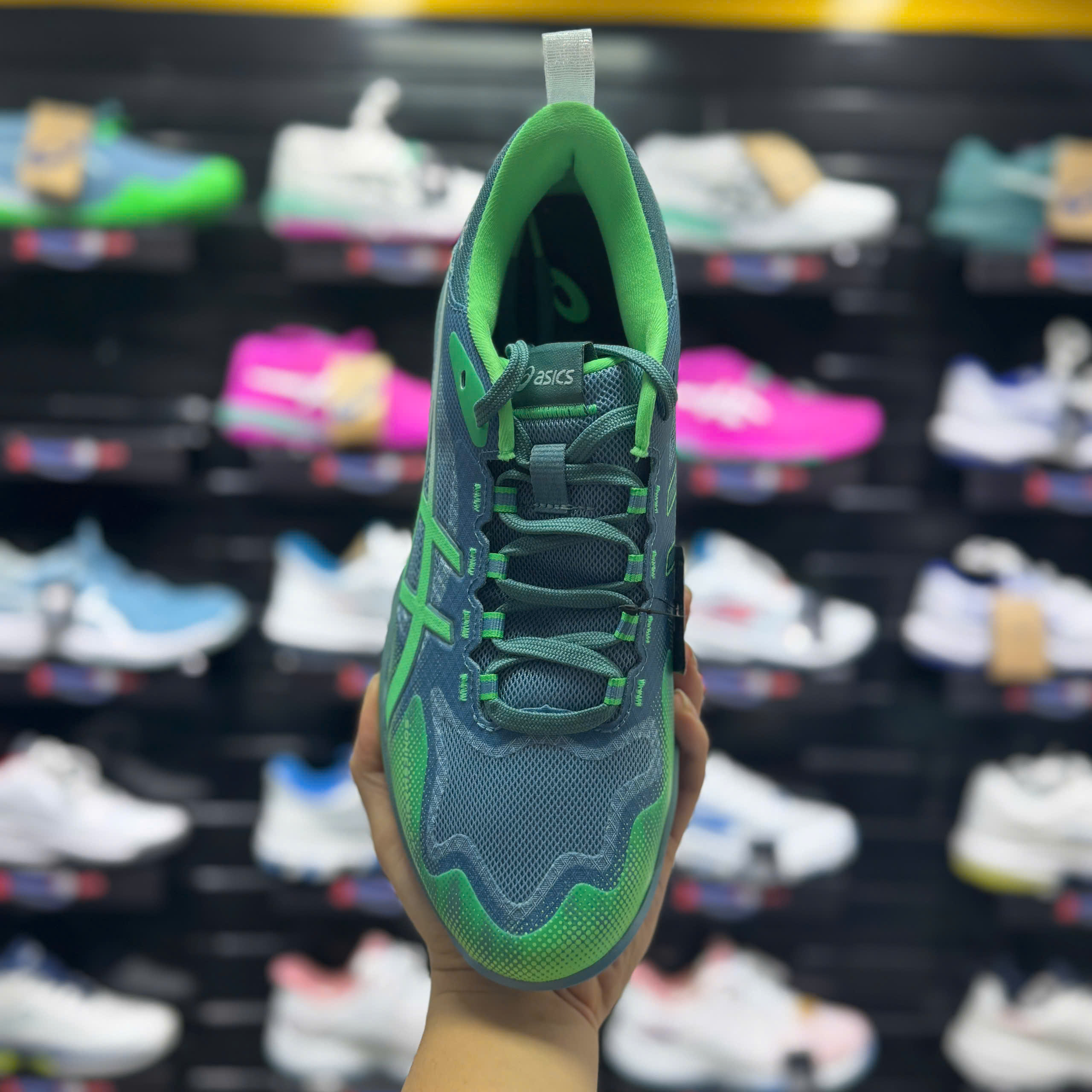 Giày Pickleball/Tennis Asics Sonicsmash FF Xanh Lá 1041A538-400