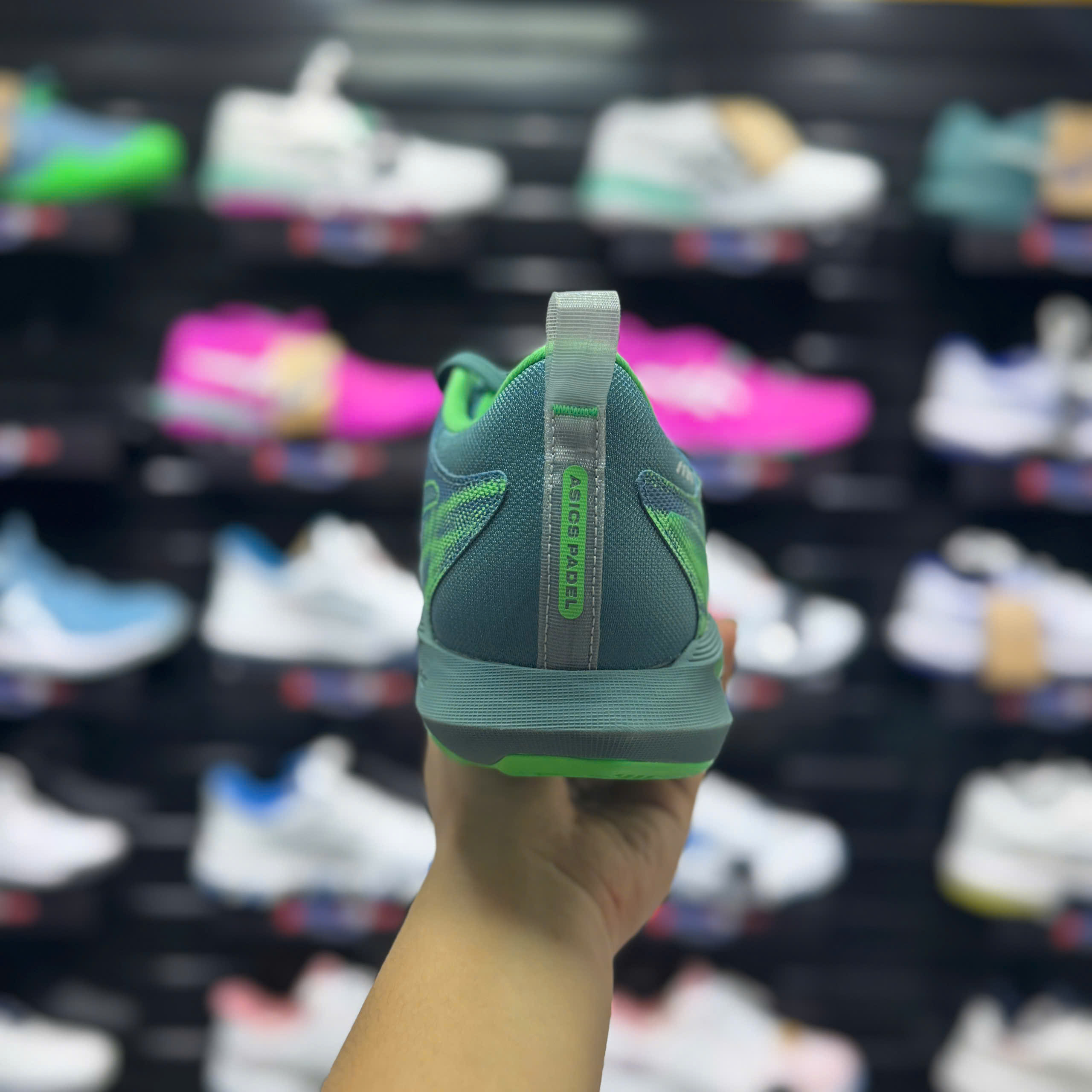 Giày Pickleball/Tennis Asics Sonicsmash FF Xanh Lá 1041A538-400