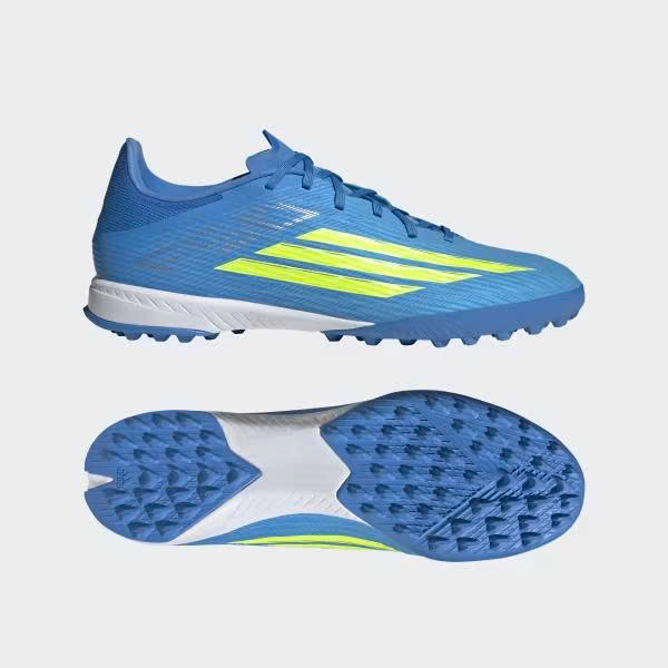 Adidas F50 League TF Ice Cold Precision - Lucid Ray Blue/Solar Yellow JR8975