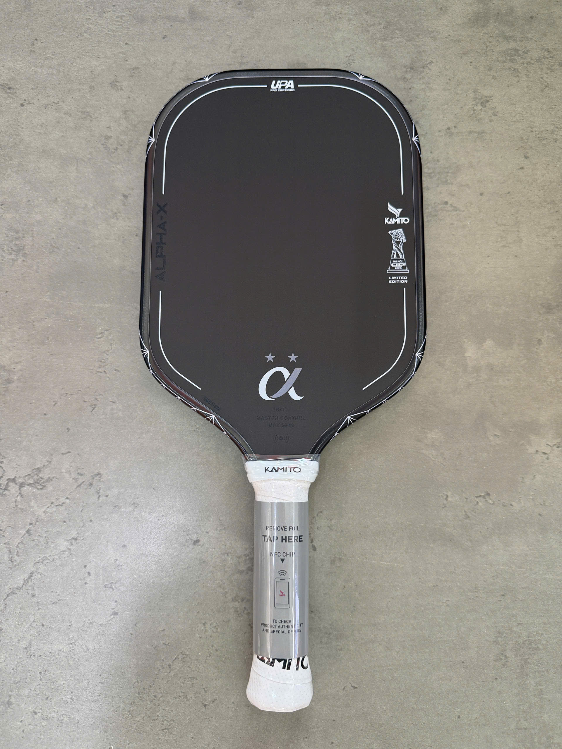 Vợt Pickleball Kamito Alpha X Champion 2 Sao - Đen