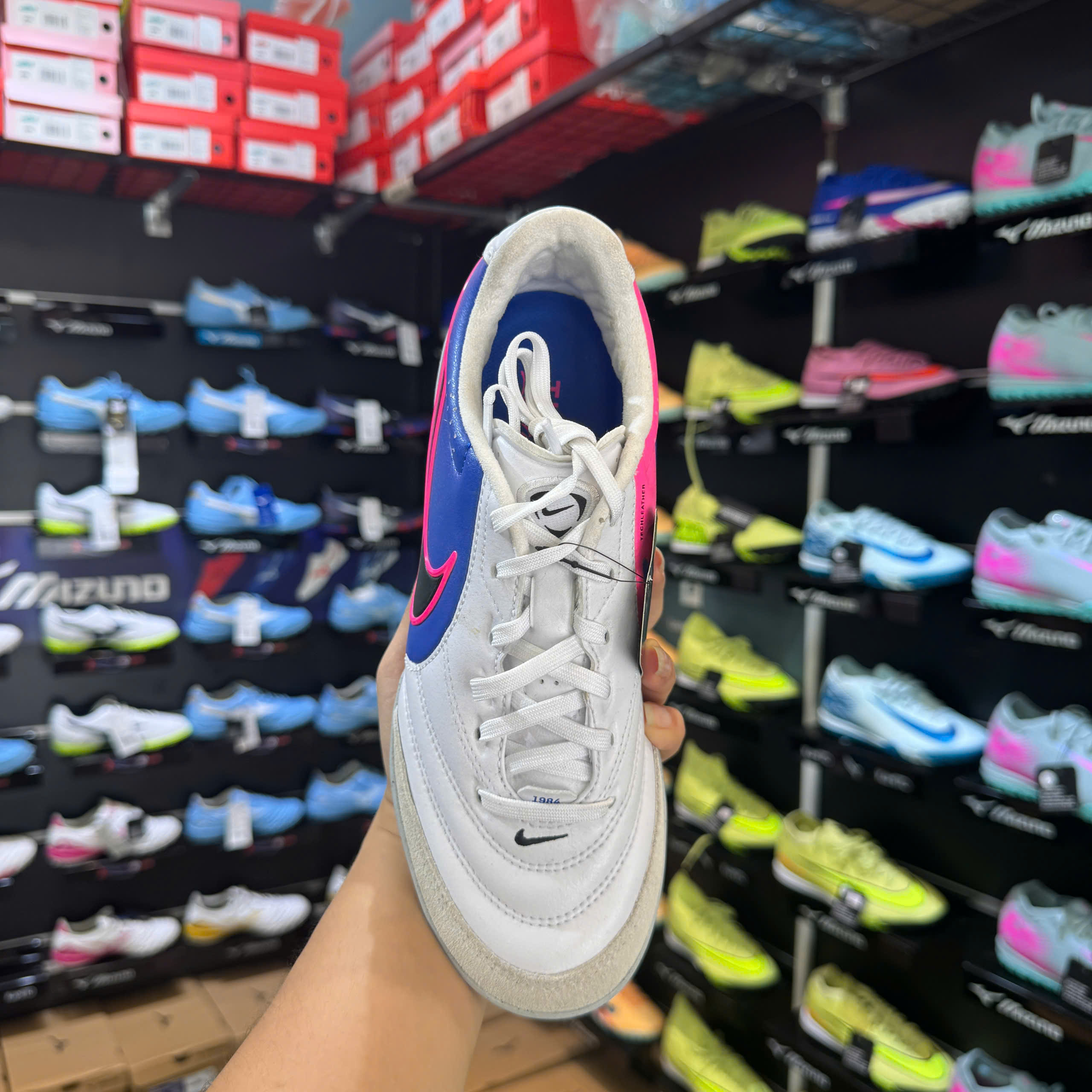 Giày đá bóng Nike Tiempo Ligera Pro TF Attack - Trắng Hồng - IB4477-146