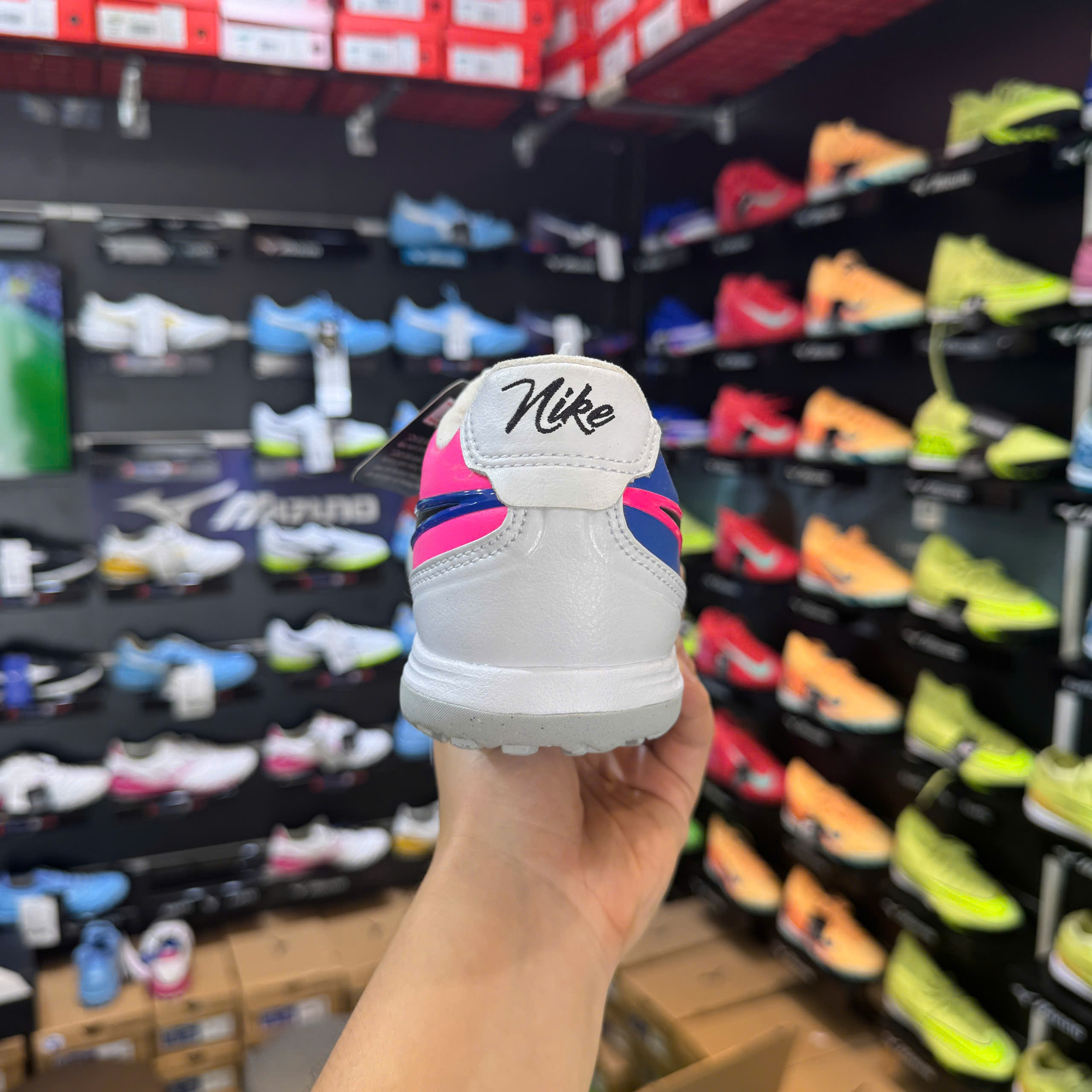 Giày đá bóng Nike Tiempo Ligera Pro TF Attack - Trắng Hồng - IB4477-146