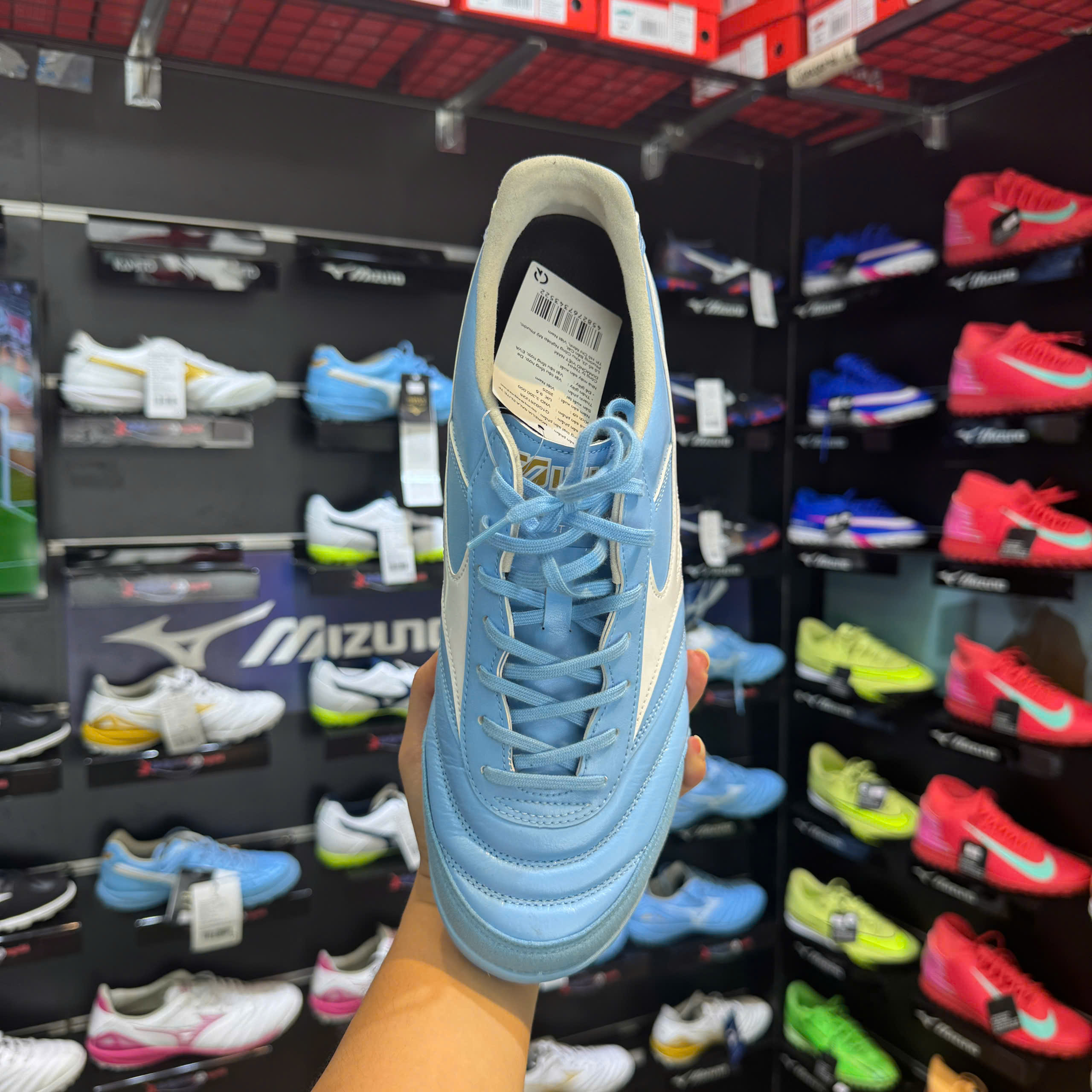 Mizuno Morelia Sala Elite TF Unity Sky - Sky Blue/White Q1GB261225