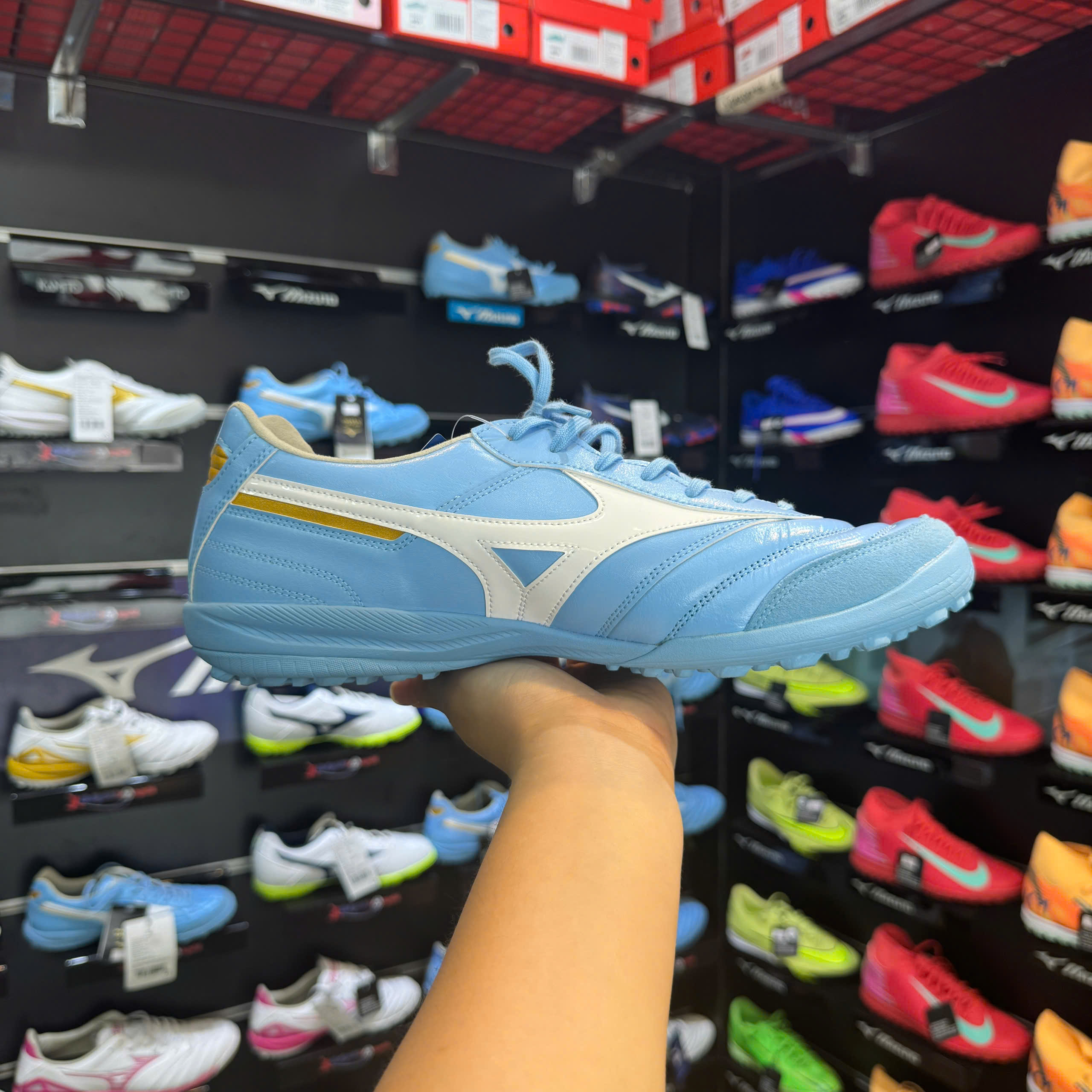 Mizuno Morelia Sala Elite TF Unity Sky - Sky Blue/White Q1GB261225