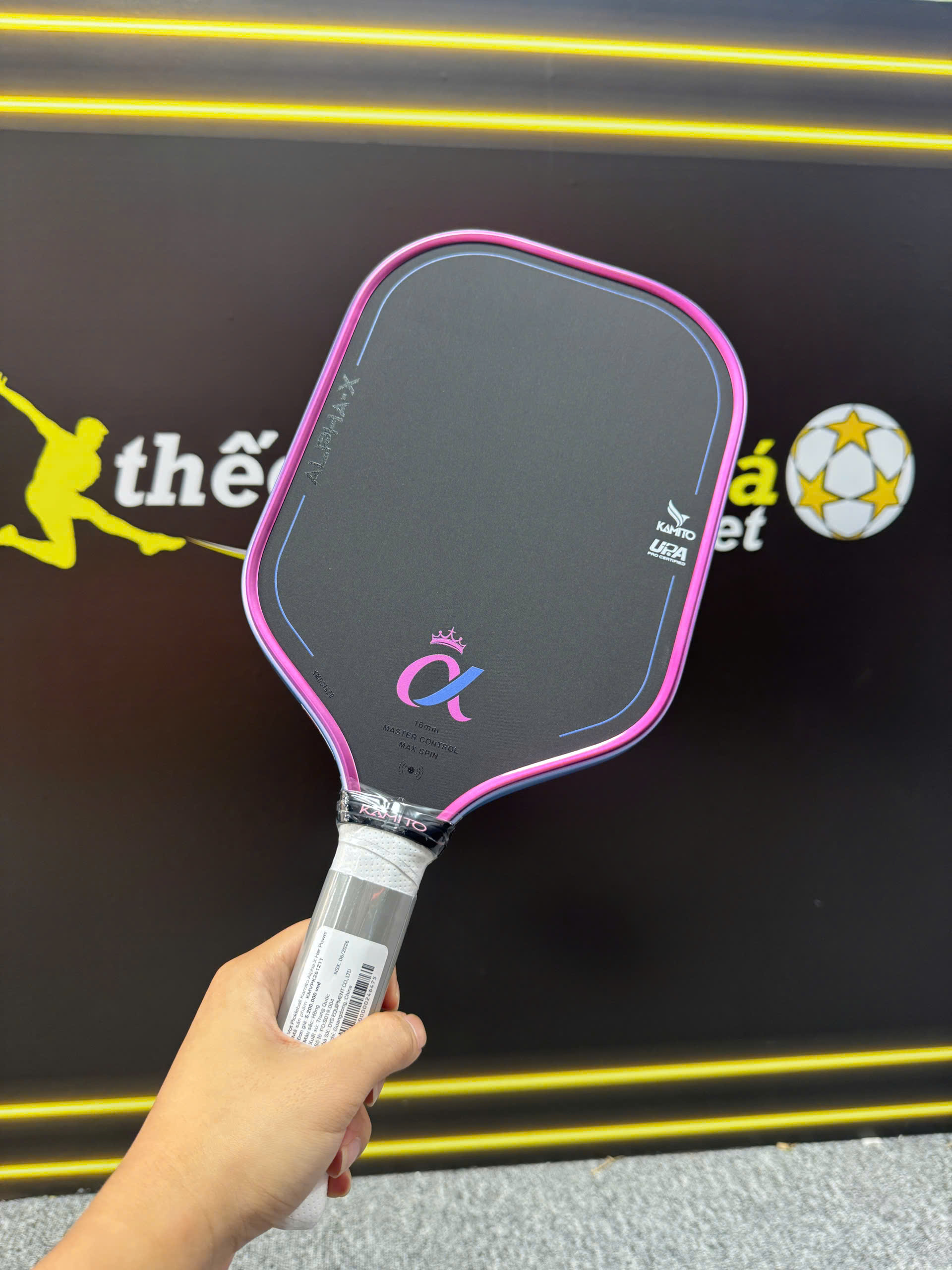 Vợt Pickleball Kamito Alpha X Her Power Hồng 16mm