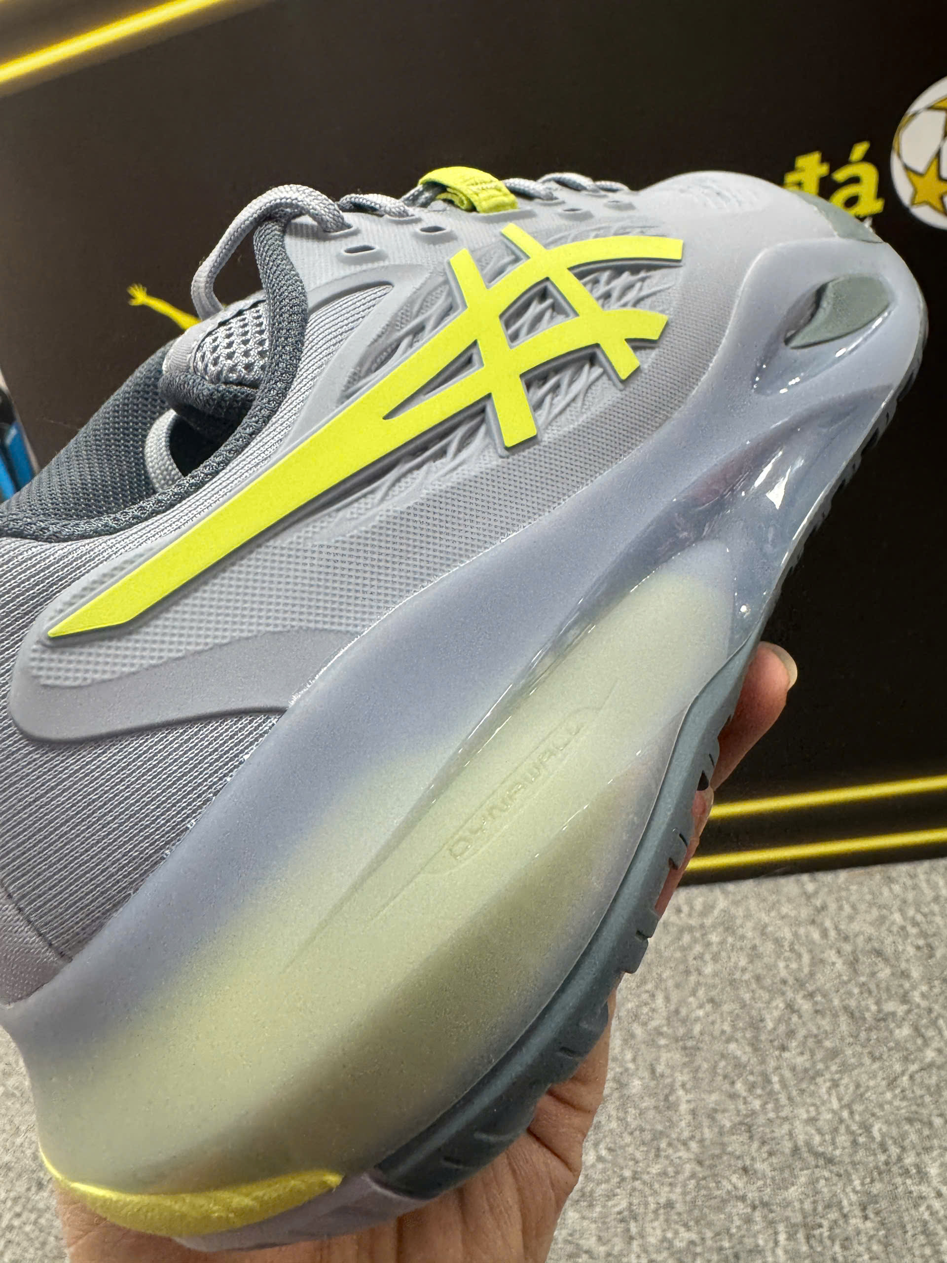 Giày Tennis/Pickleball Asics GEL-RESOLUTION X 1041A487-402 Xám xanh