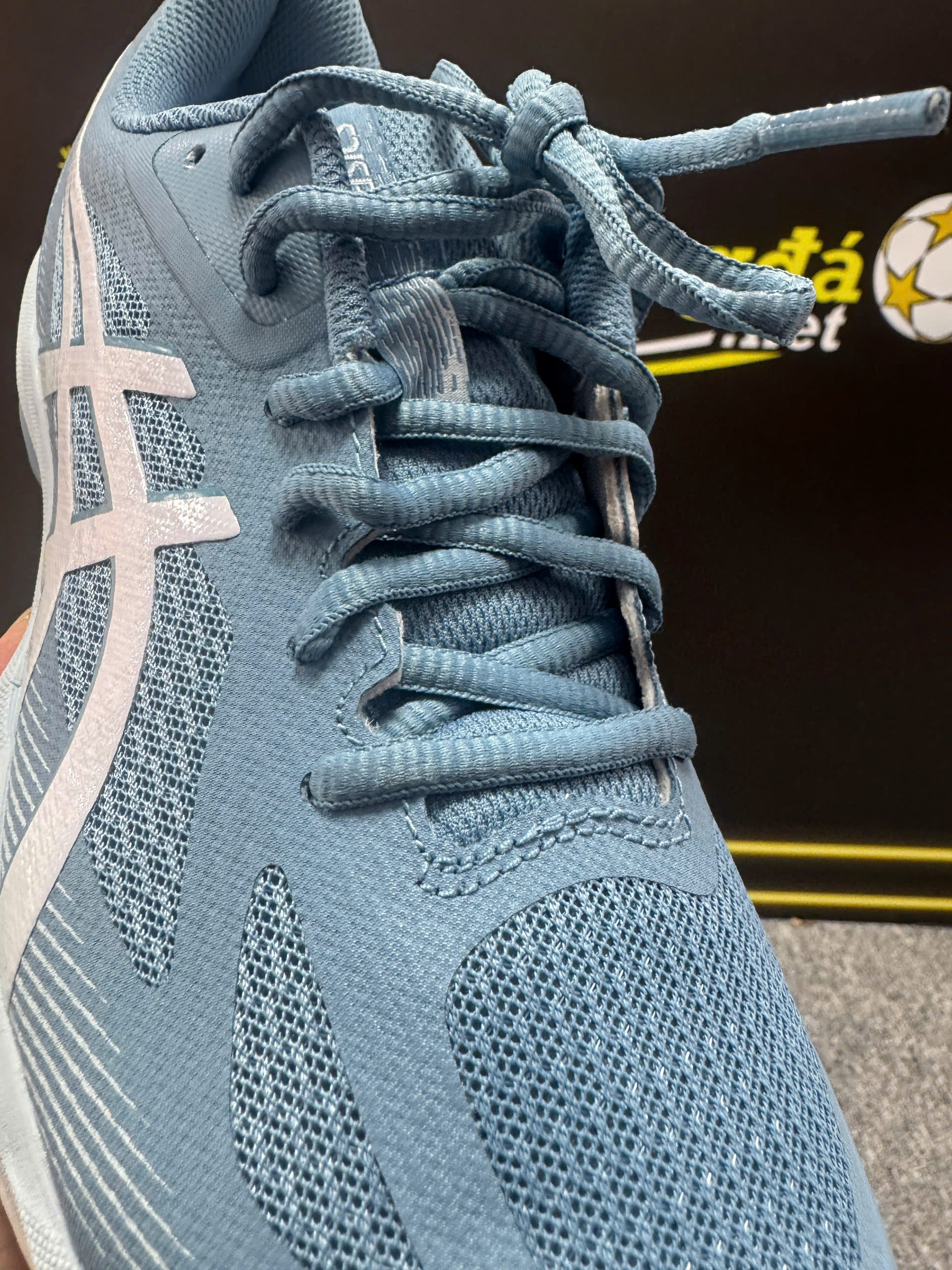 Giày Pickleball/Tennis Asics Court Hunter FF 1071A111-401 Xanh/trắng