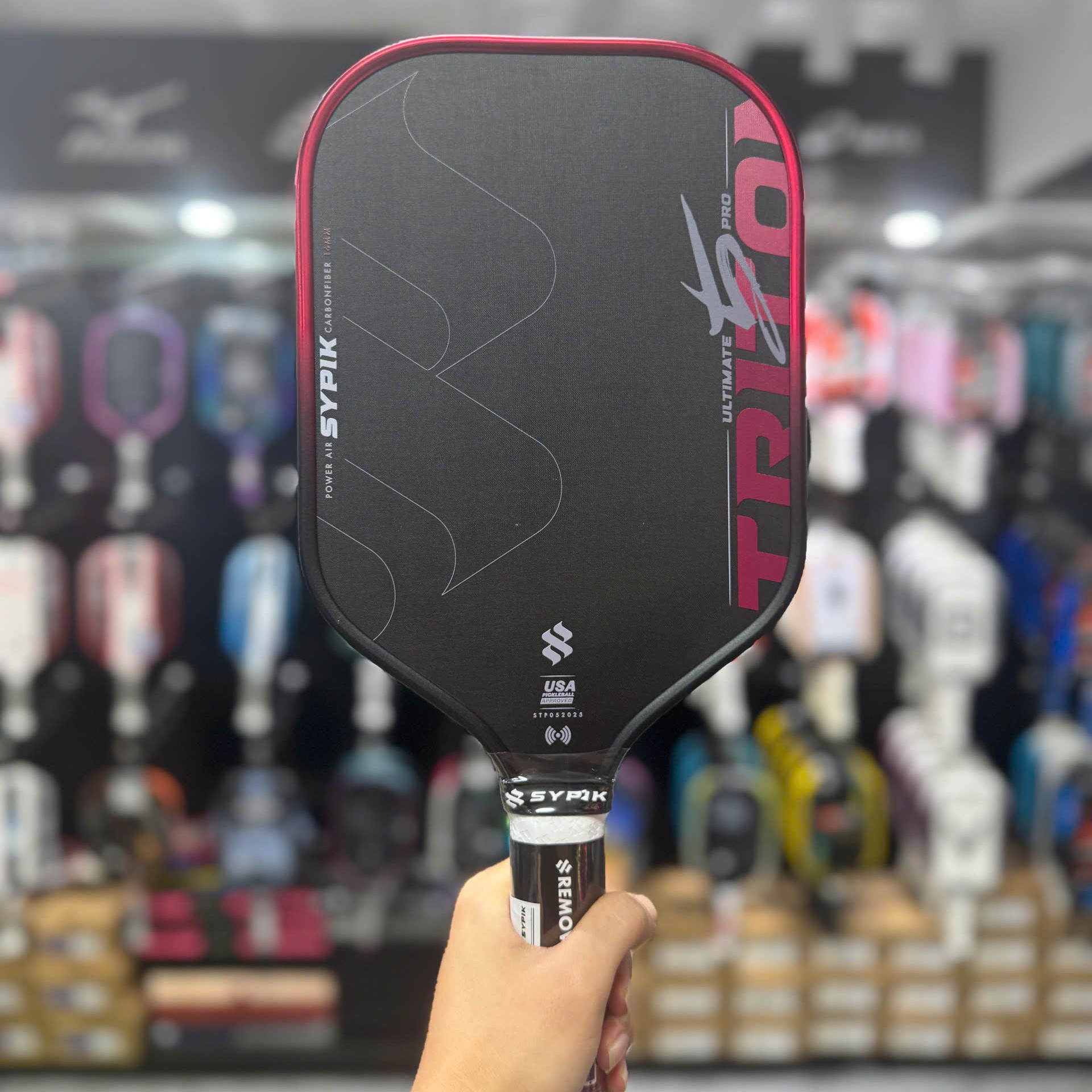 Vợt Pickleball Sypik Pro Tour Ultimate Triton 5 - màu đỏ