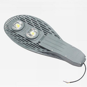 Đèn đường led 100W 2X50 (võ xám, sáng trắng) có lưới