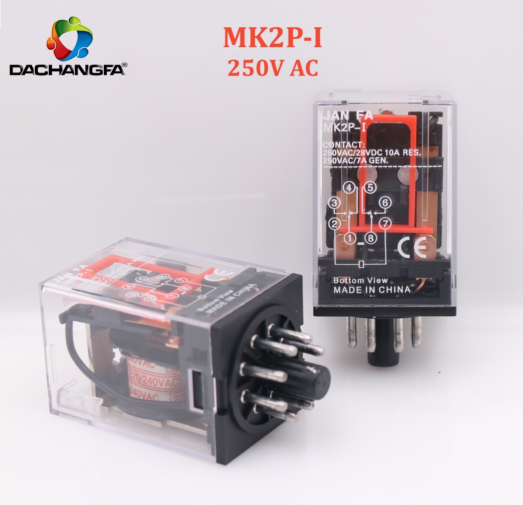 Relay Trung Gian - 8CTR - MK2P-I - 12-24-220VDC