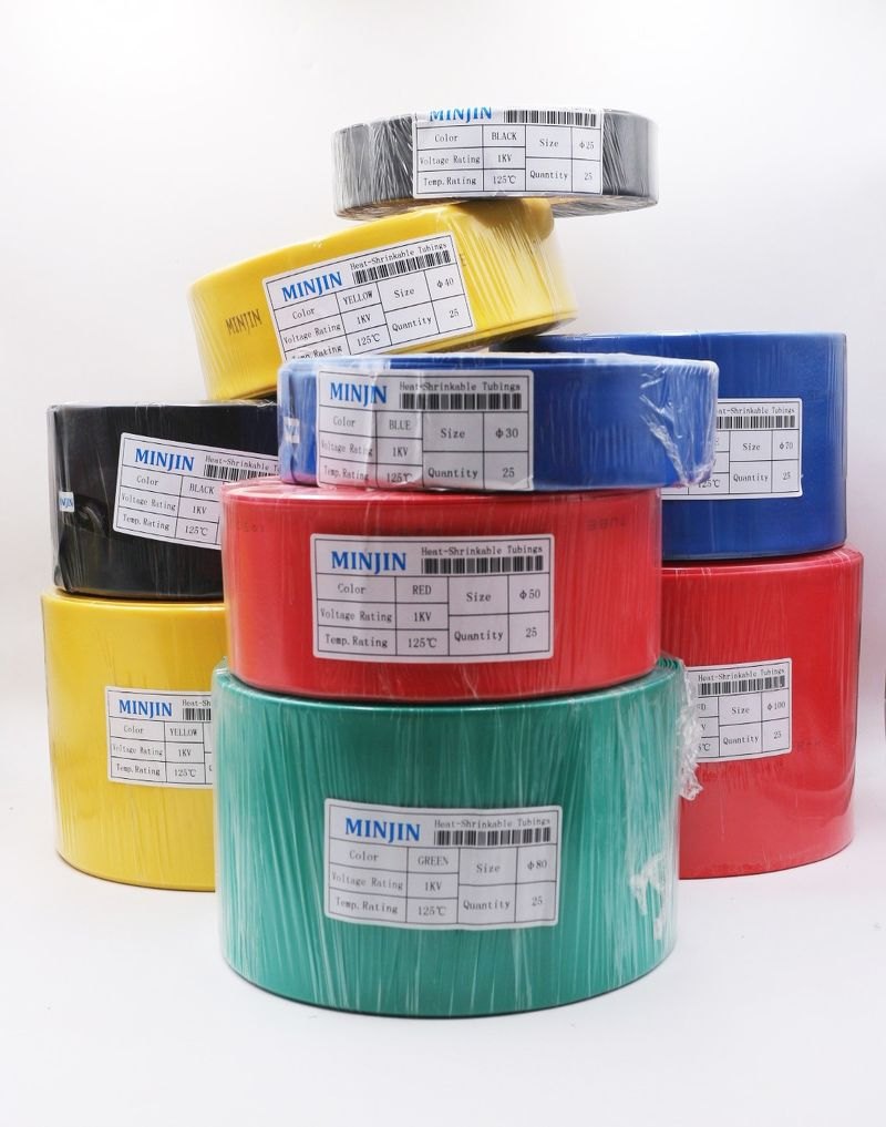 Ống co nhiệt Ø 25 - Đỏ - Đen - Vàng - Xanh Lá - Xanh Dương