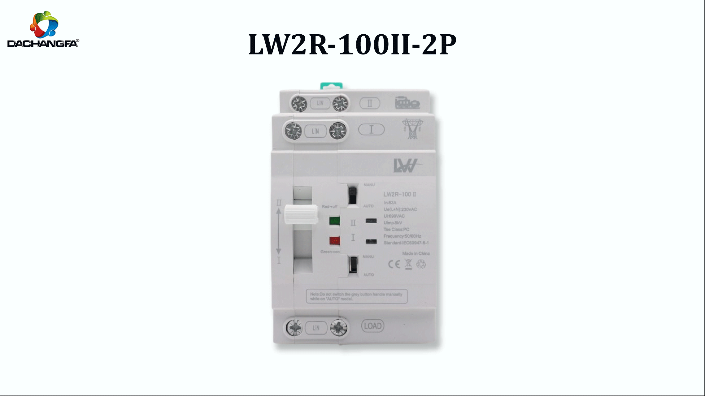 ATS - LW2R-100II-2P - 230v / 50Hz