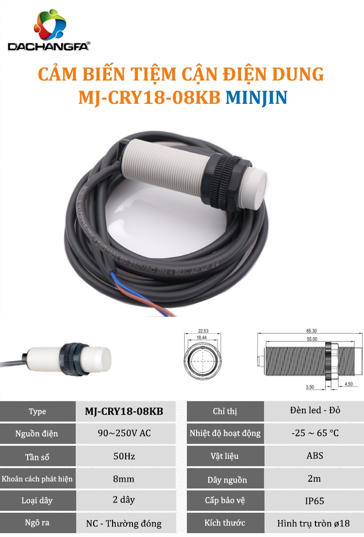 Cảm biến - Senso - MJ-CRY18-08KB MINJIN