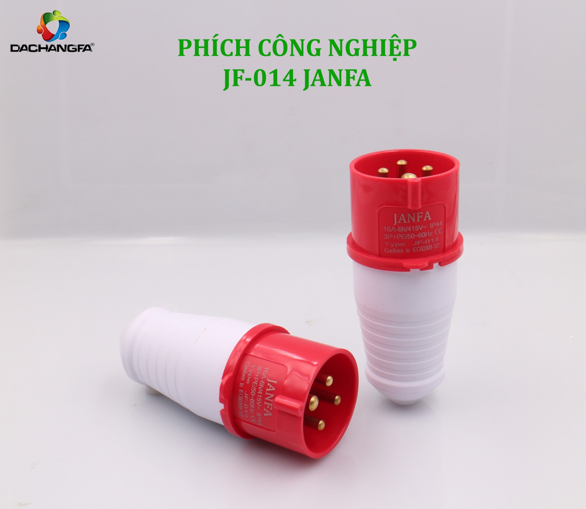Phích Cắm Công Nghiệp JF-014 4P-16A-6h (3P+E /415V) JANFA