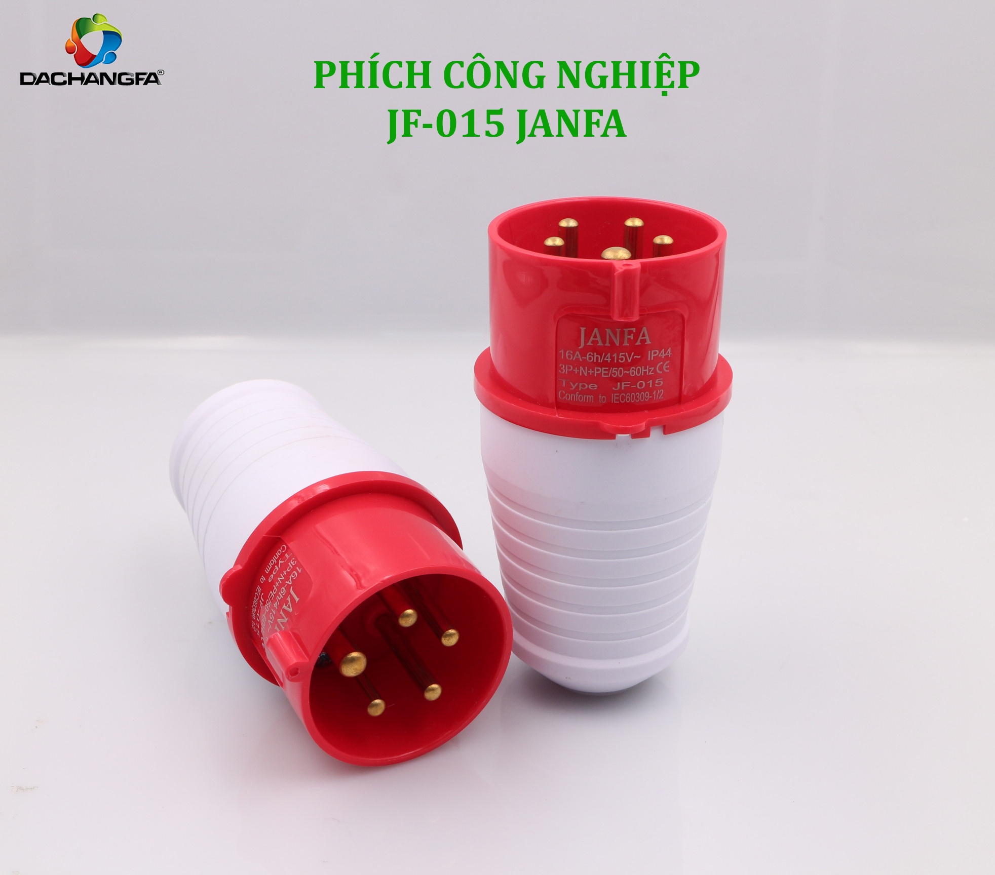 Phích Cắm Công Nghiệp JF-015 5P-16A-6h ( 3P+N+E /415V ) JANFA