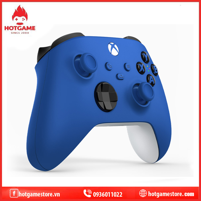 Tay cầm Xbox seres X Shock blue