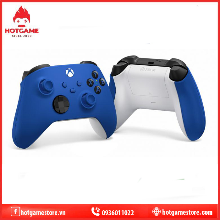 Tay cầm Xbox seres X Shock blue