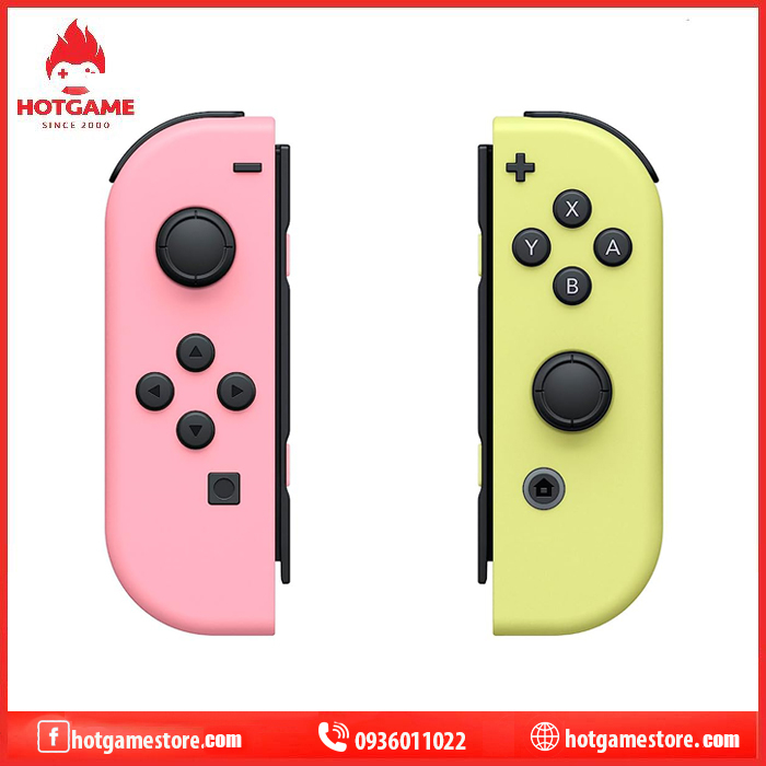 Tay cầm Joy-con Pastel Pink/Pastel Yellow