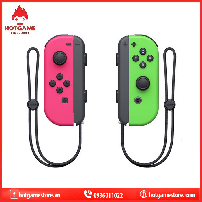 Tay cầm nintendo switch joy-con ( Neon Green / pink )