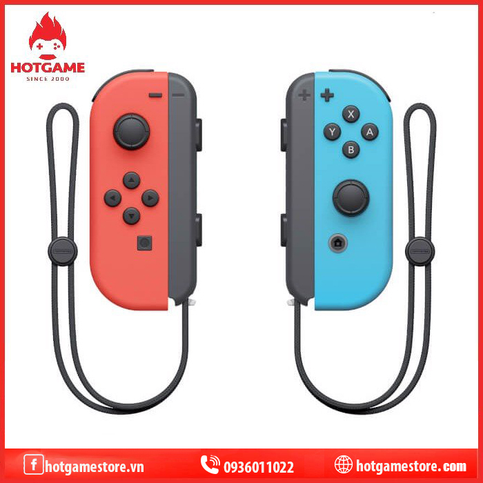 Tay cầm Nitendo switch Joy-con ( Neon red - blue )