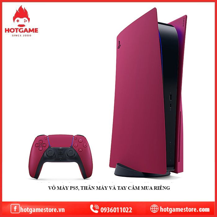 Vỏ máy PS5 chính hãng Sony màu đỏ ( cosmic red )