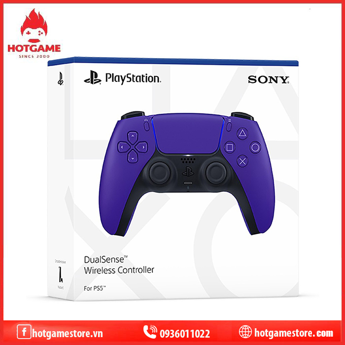 Tay cầm PS5 màu tím ( tay ps5 galactic purple )