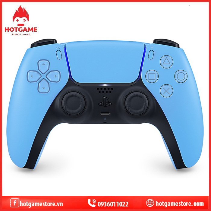 Tay cầm PS5 màu xanh ( tay cầm PS5 starlight blue )