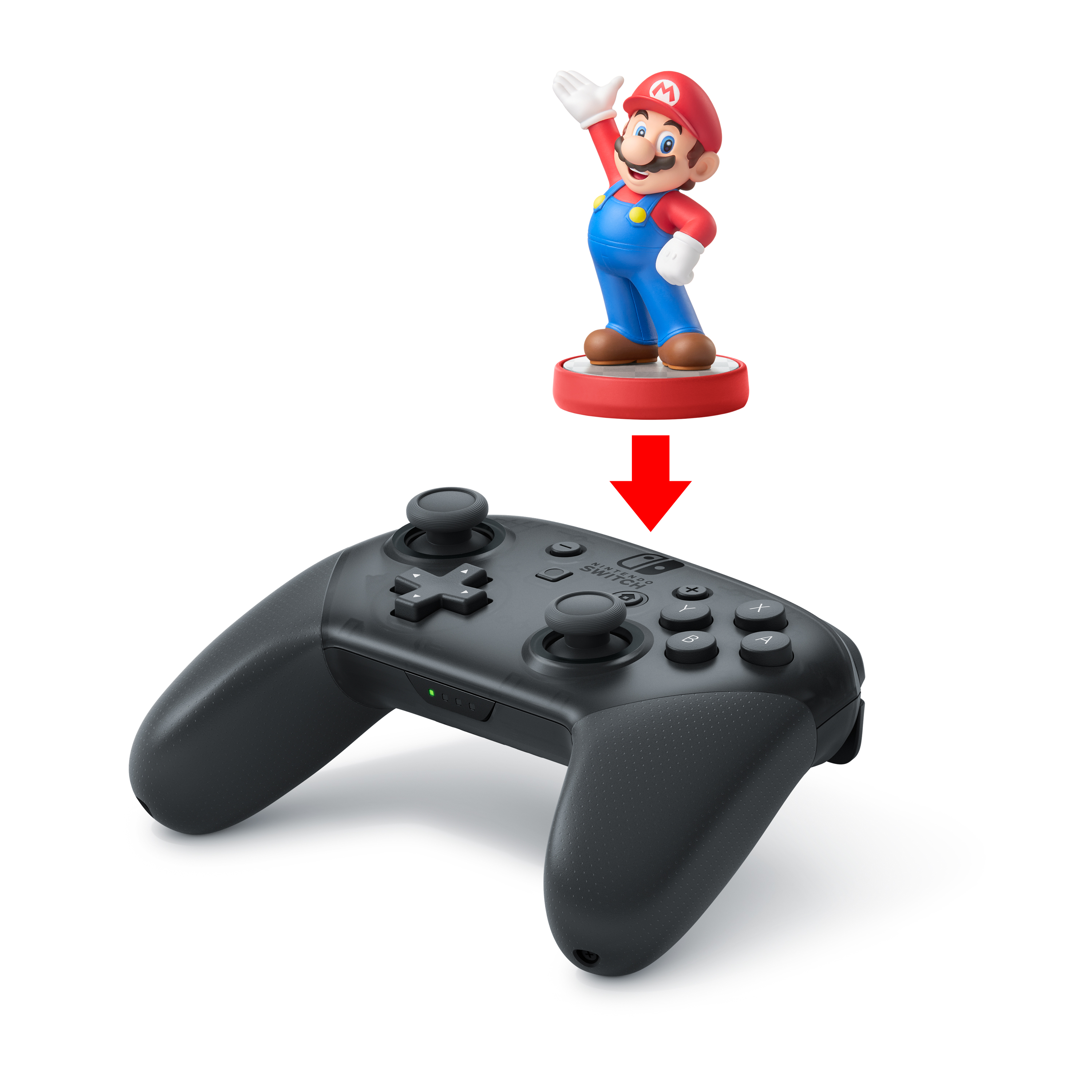 Tay cầm Nitendo Switch Pro và Amiibo