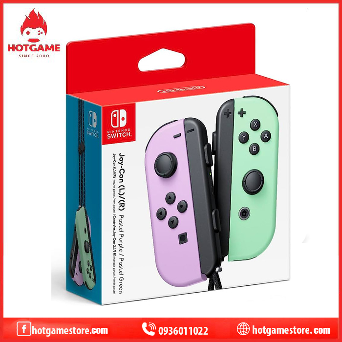 Tay cầm Joy-con Pastel Purple/Pastel Green