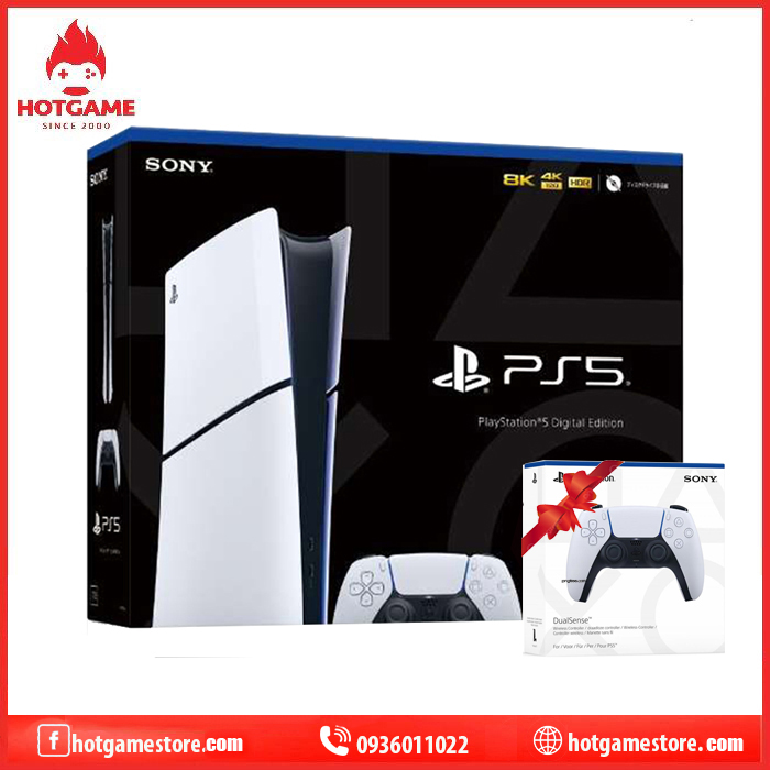 Máy PS5 Slim digital edition 2 tay cầm