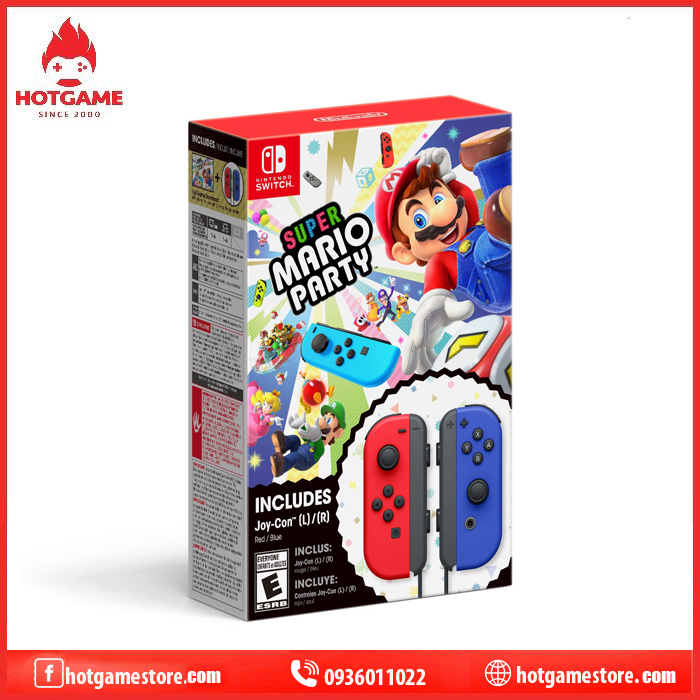 Tay cầm Joy-con super Mario party bundle