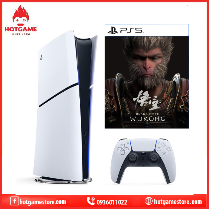 Combo Máy PS5 slim digital kèm game Wukong