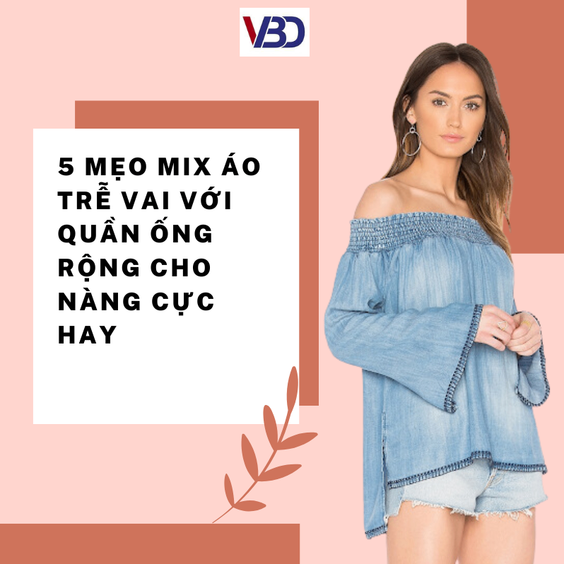 5 mẹo mix áo trễ vai với quần ống rộng cho nàng cực hay