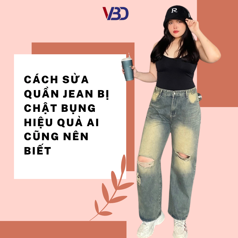 Cách sửa quần jean bị chật bụng hiệu quả ai cũng nên biết