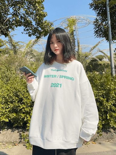 Áo hoodie nữ không mũ