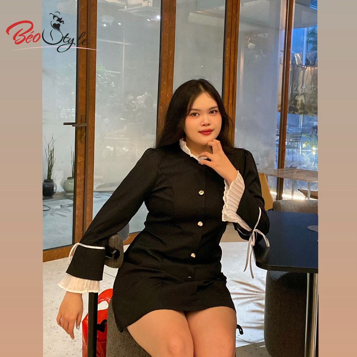 Đầm bigsize nữ, váy bigsize nữ nhúm eo đi tiệc, đi đám cưới cho người mập,  béo Bigsize Moohan | Shopee Việt Nam