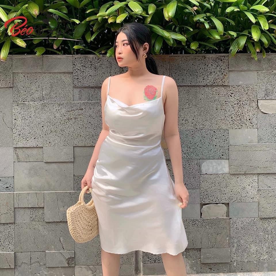 Đầm Váy Nữ Lụa 2 Dây Chun Ngực Dáng Dài Sa121 - Sam Store