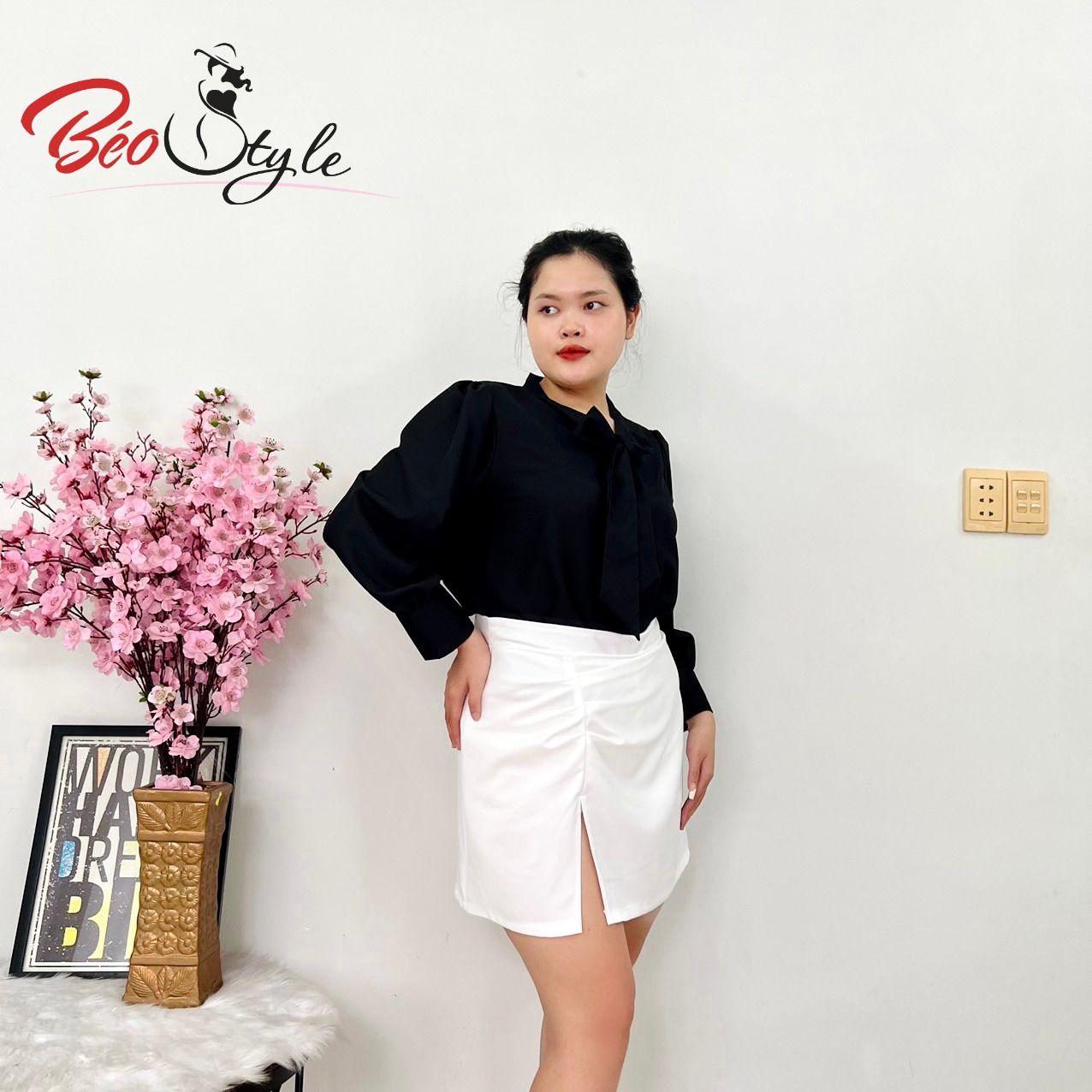 Chân váy chữ A xẻ ngắn kèm quần lót trong LOẠI 1 Chân váy công sở lưng cao xẻ  tà màu trơn Kang Boutique Mã CV003 | Shopee Việt Nam