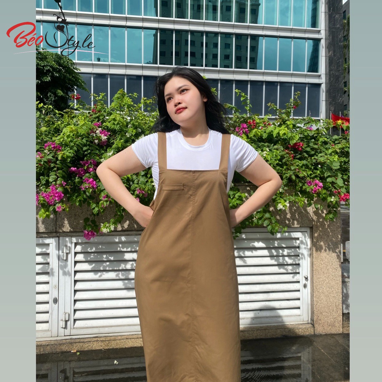 Váy Yếm bò cho người béo mập - VBEO265 | Shopee Việt Nam