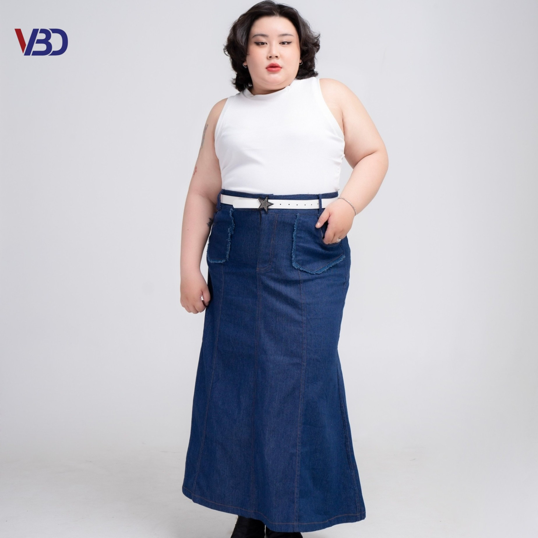 Chân váy đuôi cá midi dáng dài xẻ tà, váy đuôi cá xòe tôn dáng phong cách  Hàn Quốc co giãn [VIDEO + ẢNH THẬT] | Lazada.vn