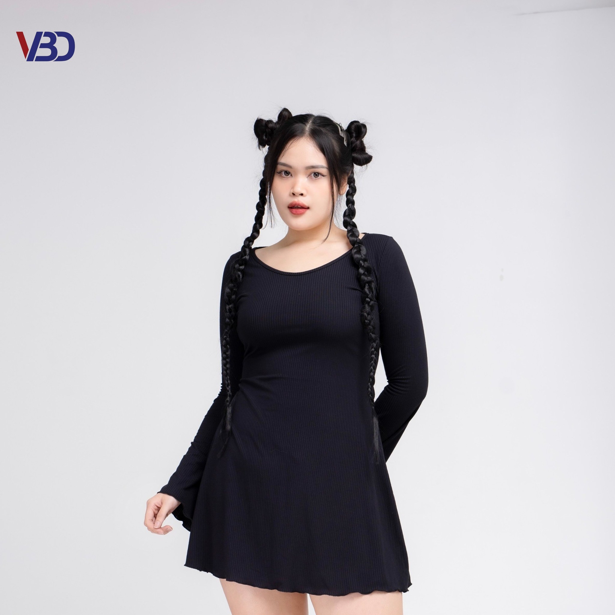 Đầm thun ôm tay loe bigsize DA051 dành cho nàng béo mập từ 55-95kg