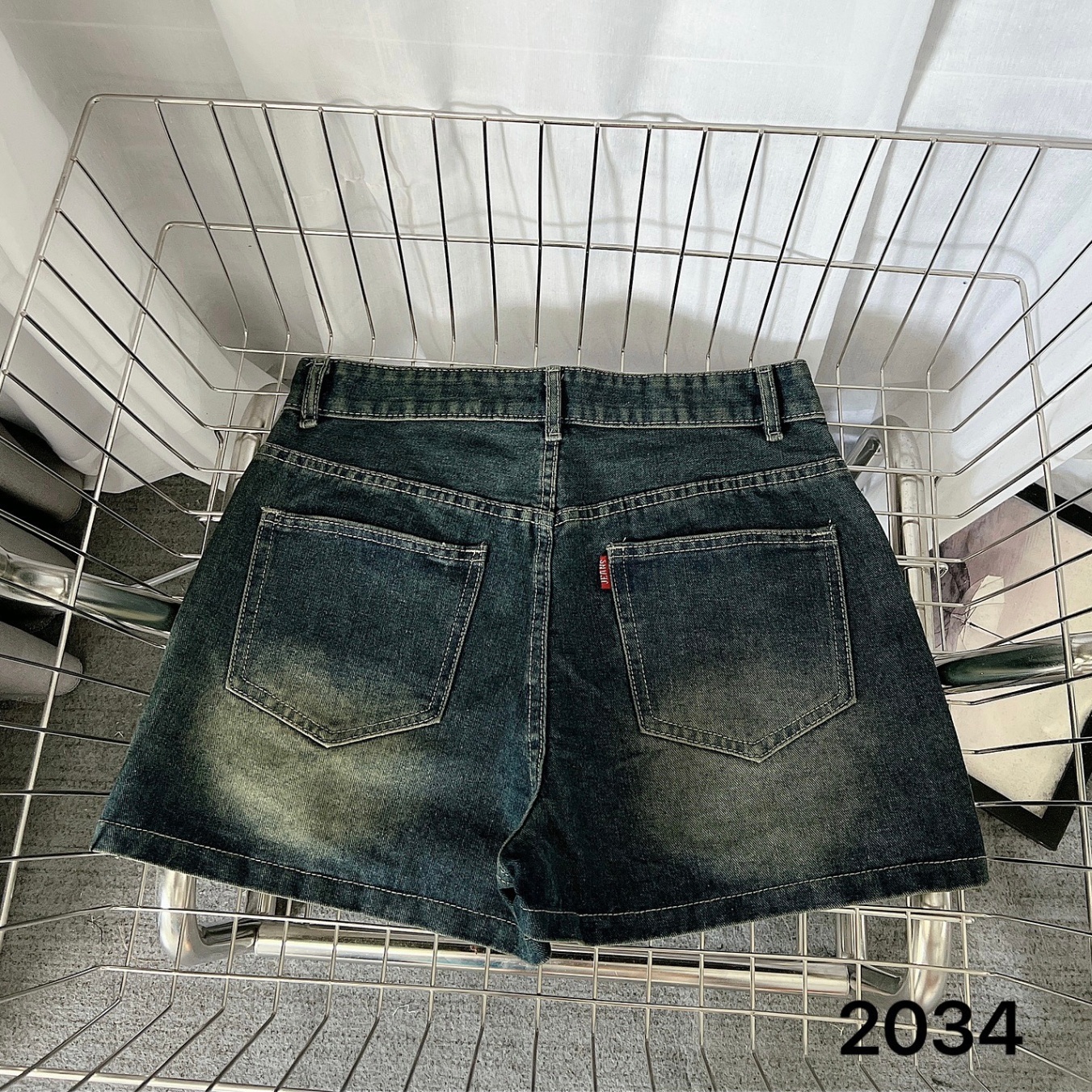 Quần liền váy xếp ly giả jean đen Bee Mon BG size 120 - 160 SHIN Baby Closet