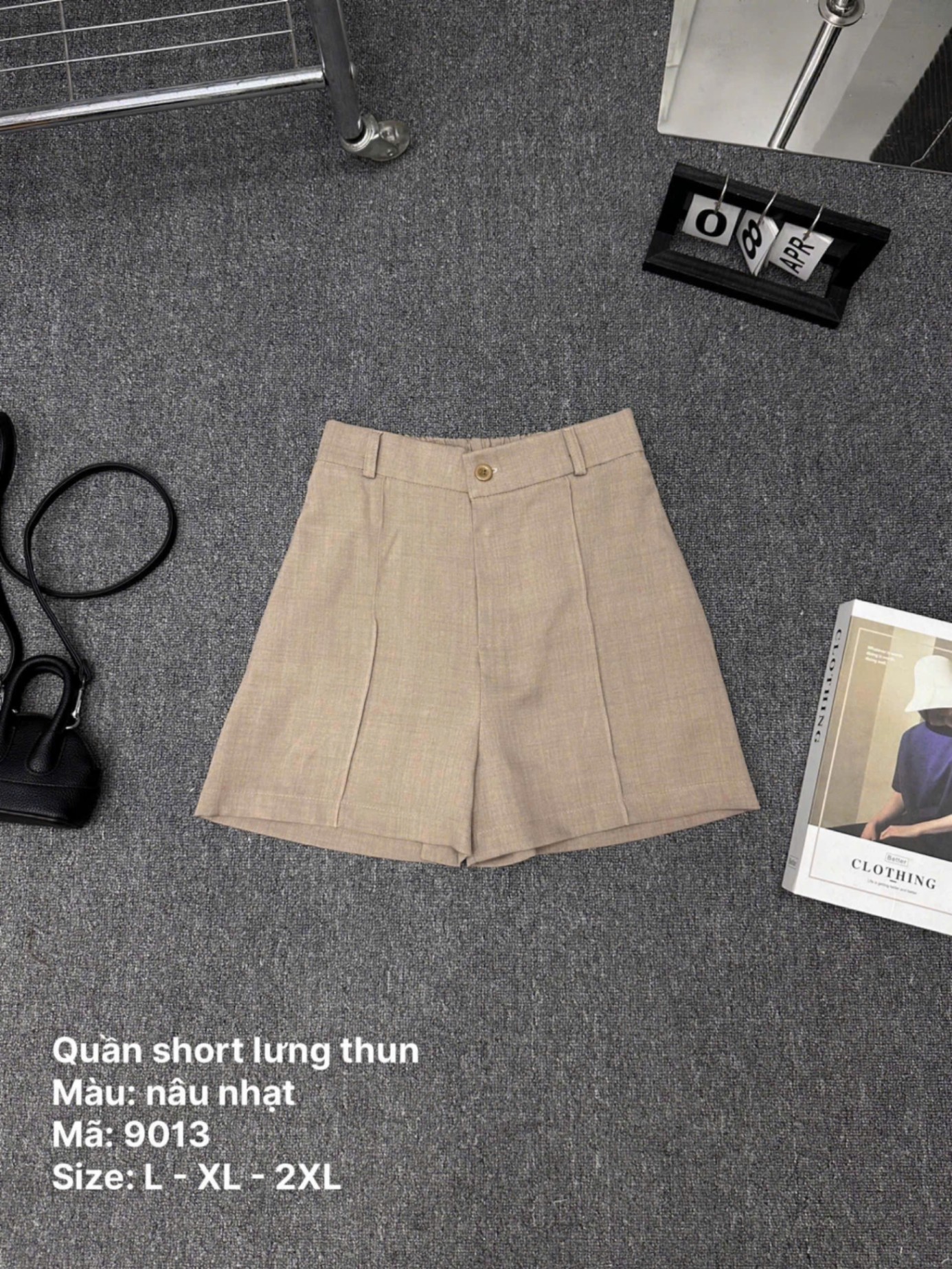 Quần short lưng thun chạy viền kiểu bigsize QS9013 dành cho nàng béo mập từ 55-90kg
