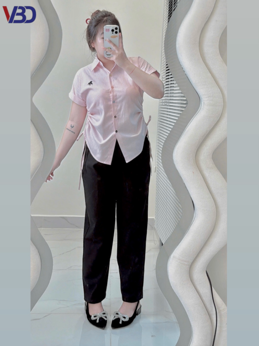 Quần tây babgy chiết ly kiểu bigsize QD033 dành cho nàng béo mập từ 55-95kg