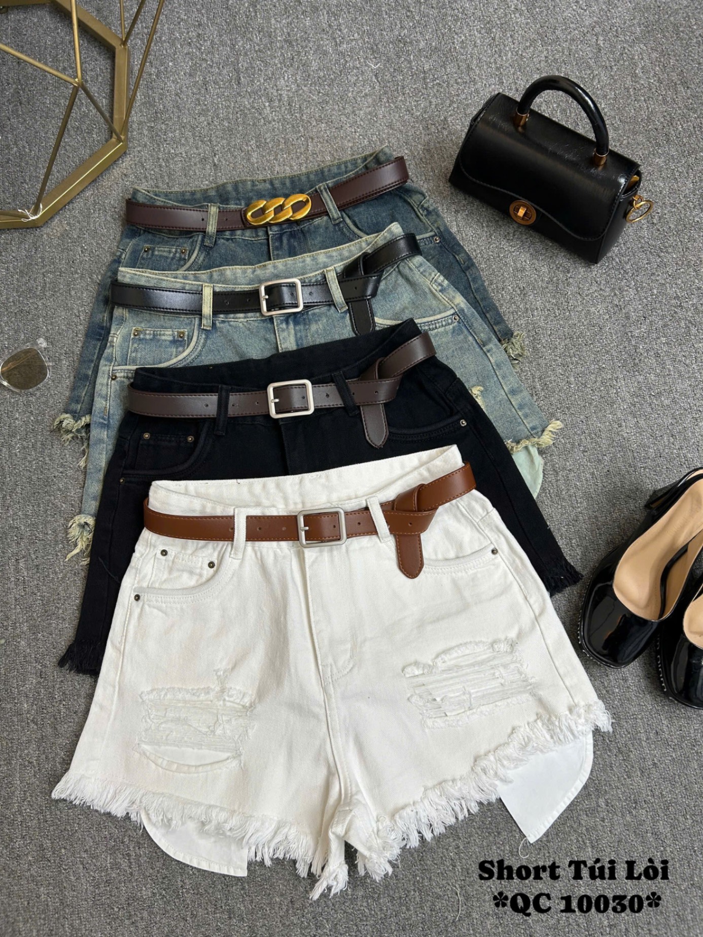 Quần short jean túi lòi bigsize QSJ10030