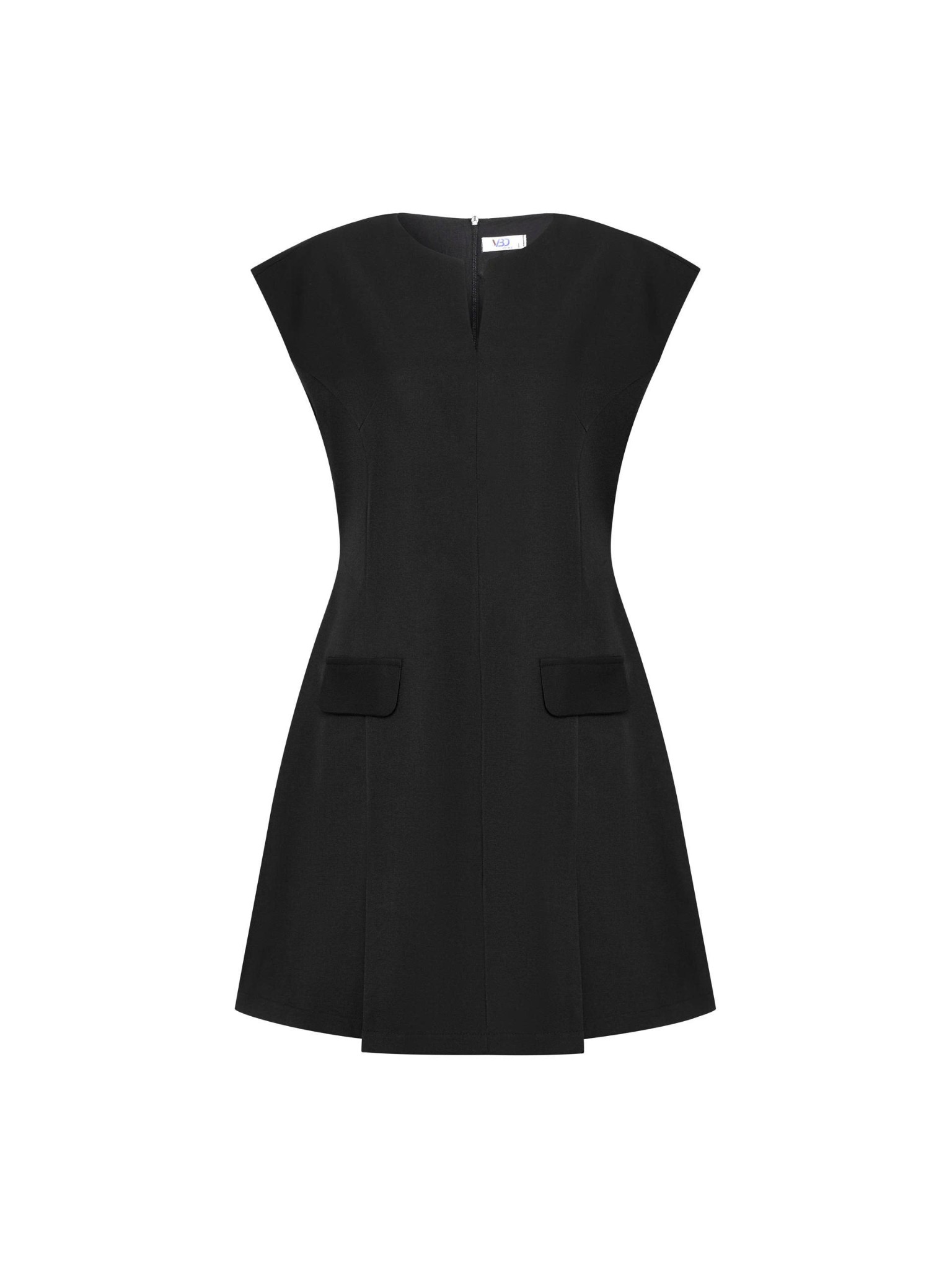 Đầm dáng A xẻ ngực kiểu bigsize DA179